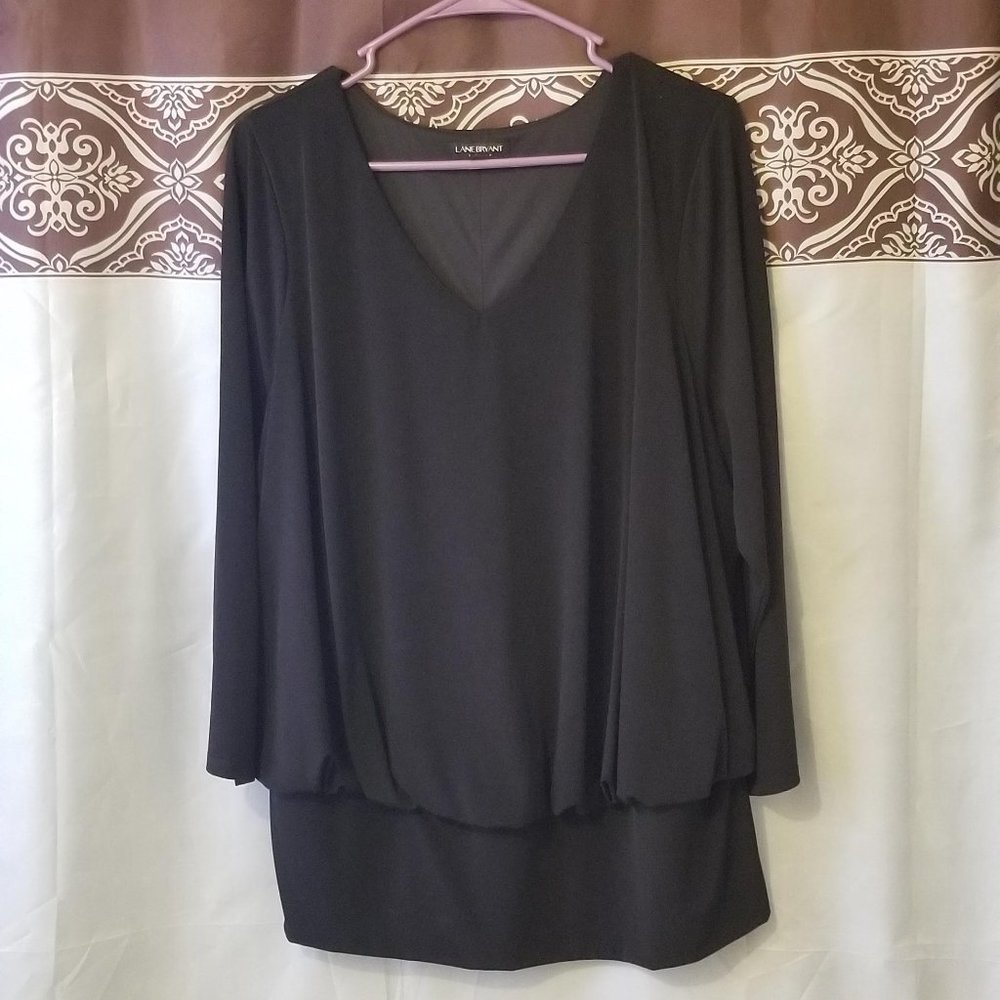 Lane Bryant Black Blouse